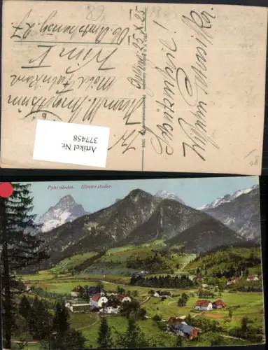 377458,Pyhrnbahn Hinterstoder Totale Bergkulisse pub F. E. Brandt 1504