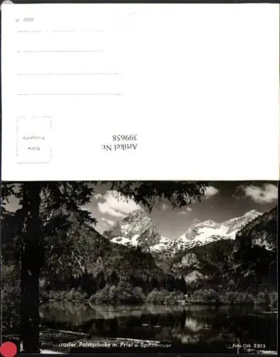 399658,Hinterstoder See Polsterlucke m. Priel u. Spitzmauer Bergkulisse pub Foto Oth 2313