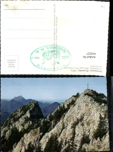 416227,Kremsmauer b. Klaus m. Gipfelkreuz geg. Törl Bergkulisse