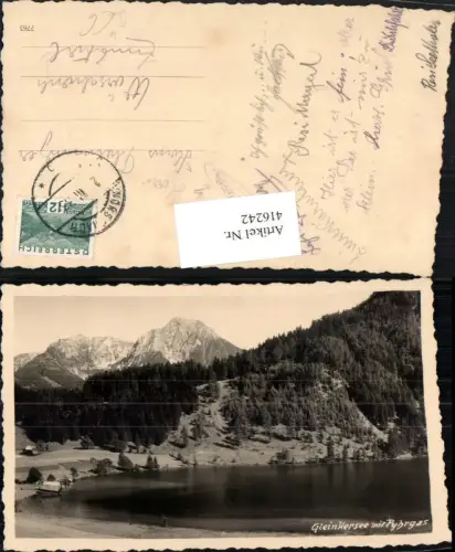 416242,Gleinkersee See m. Pyhrgas b. Spital Bergkulisse