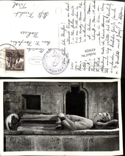 435020,Stiftskirche Kremsmünster Deckplatte des Guntherhochgrabes