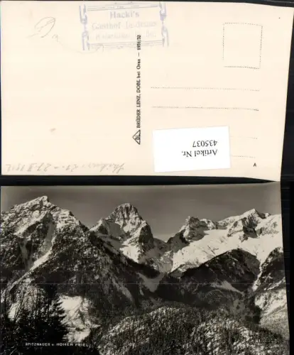 435037,Spitzmauer u. Hoher Priel b. Hinterstoder Bergkulisse