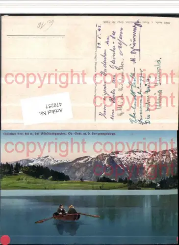 470257,Gleinkersee See b. Windischgarsten Ruderboot Bergkulisse