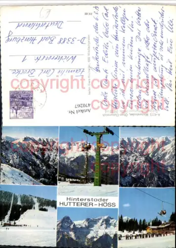470267,Hinterstoder Hutterer-Höss Sessellift Mehrbildkarte