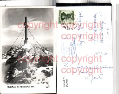 476210,Gipfelkreuz am Großen Priel b. Hinterstoder pub Foto Oth 1022