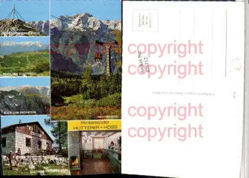 476212,Hinterstoder Hutterer Höss Sessellift Gasthaus Mehrbildkarte