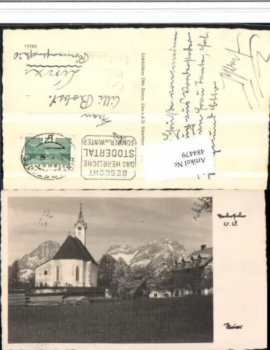 484479,Vorderstoder Kirche Bergkulisse pub Otto Kaiser