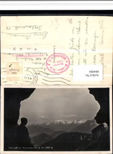 484484,Törl auf der Kremsmauer b. Micheldorf Bergkulisse pub G. Poeschl