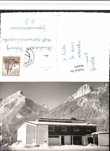 484491,Hinterstoder Jugendherberge Bergkulisse Winterbild pub Foto Oth 2704