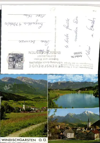 522593,Windischgarsten Totale See Bergkulisse Mehrbildkarte