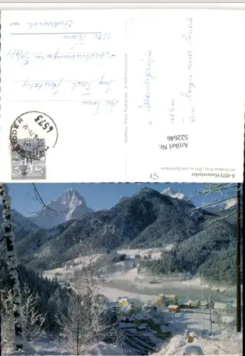 522646,Hinterstoder Teilansicht m. Großem Priel Winterbild Bergkulisse