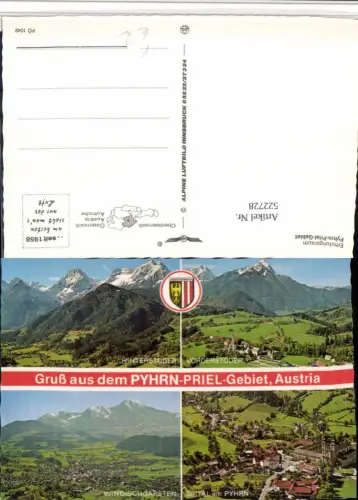 522728,Hinterstoder Windischgarsten Spital Mehrbildkarte pub Alpine Luftbild 1049