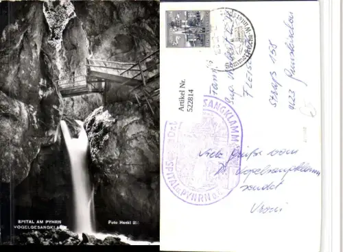 522814,Spital am Pyhrn Vogelgesangklamm Klamm Wasserfall pub Hackl 214