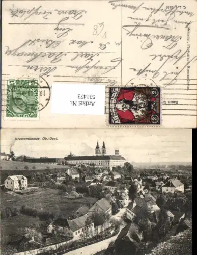 531473,tolle AK Kremsmünster im Ort Oberösterreich pub Merzeder 2246