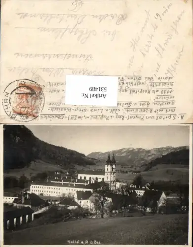 531489,tolle Foto-AK Spital am Pyhrn Ortspartie