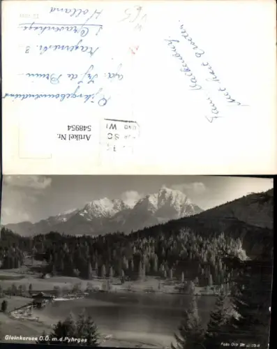 548954,Foto-AK Gleinkersee bei Spital am Pyhrn Windischgarsten pub Foto Oth 2258