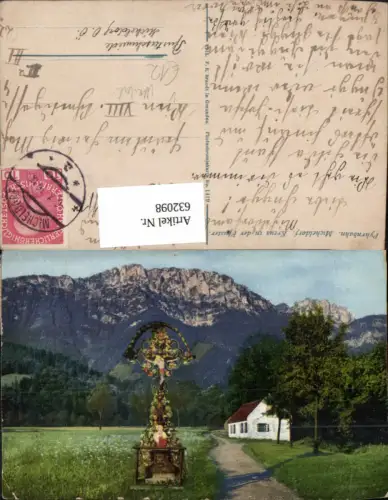 Pyhrnbahn Micheldorf Kreuz in der Pfuster Marterl Wegkreuz pub Brandt 1419