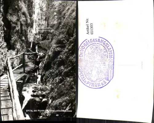 651303,Foto Ak Spital a. Pyhrn Vogelsangklamm