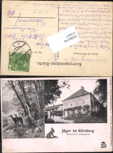 112457,Gasthaus Jäger in Kürnberg bei Linz Leonding Wilhering 1910