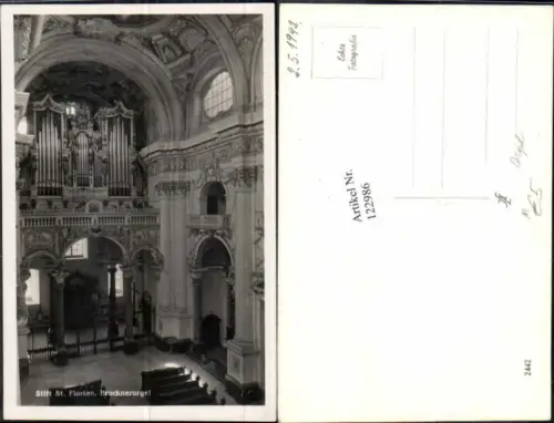 122986,St Florian Kirche Innen Orgel
