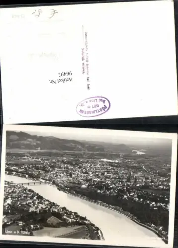 96492,Fliegeraufnahme Nr. 880 Linz a.d. Donau