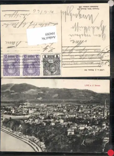 104205,Linz a.d. Donaz Totale 1909