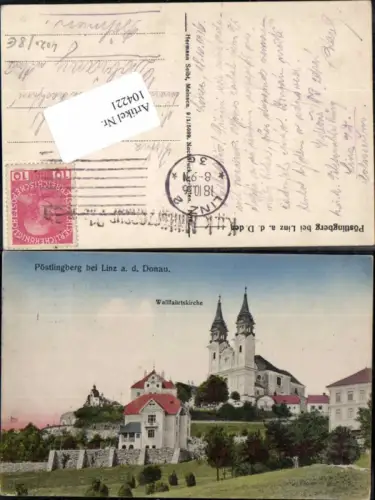 104221,Linz a.d. Donau Pöstlingberg Häuseransicht 1916
