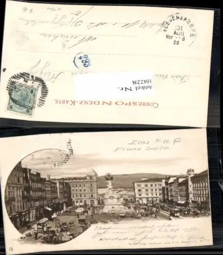 104228,Linz a.d. Donau Franz Josef Platz 1900
