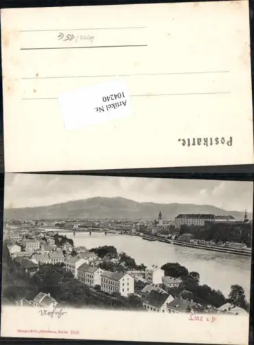 104240,Linz a.d. Donau Urfahr Partie Häuser 1905