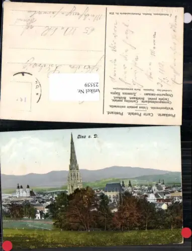 123559,Linz a.d. Donau Teilansicht m. om 1910