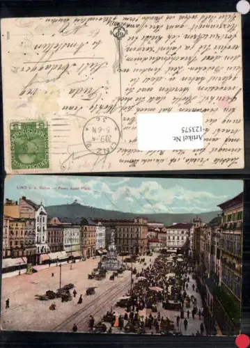 123575,Linz a.d. Donau Franz Josef Platz 1914