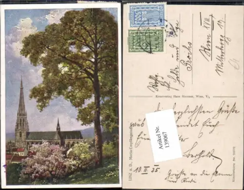 139067,Linz a.d. Donau Maria Empfängnis Dom Künstlerkarte 7007-9