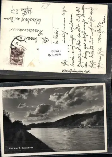 139080,Linz a.d. Donau Donaumotiv Puchenau Dampfer