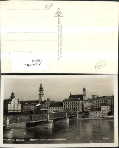 156184,Linz Blick v. d. Urfahrer Donaulände Brücke