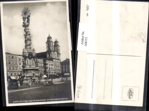 168151,Linz Franz Josefs Platz Dreifaltigkeitssäule