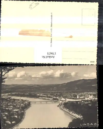 179675,Linz a. d. Donau Totale Brücke