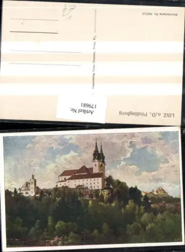 179681,Künstler AK Lehr Linz a. d. Donau Pöstlingberg Kirche pub Hans Hausner