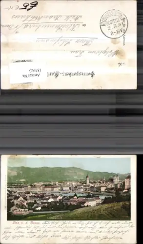 185923,Linz a. d. Donau Teilansicht pub F. E. Brandt 287