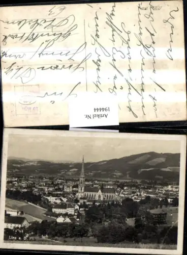 194444,Linz a. d. Donau Teilansicht Dom