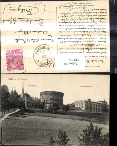 213205,Linz a. d. Donau Freinberg Jesuitenkloster Kloster u. Kirche