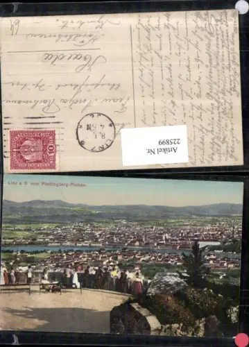 225899,Linz a. d. Donau Totale v. Pöstlingberg-Plateau