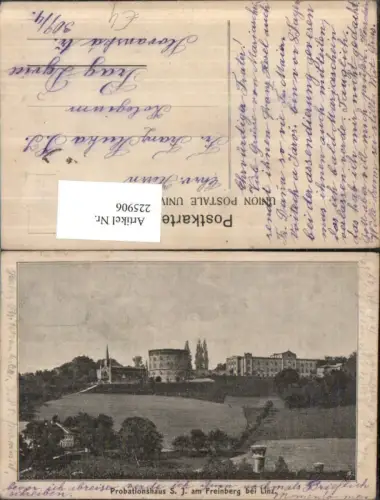 225906,Linz a. d. Donau Probationshaus S. J. Am Freinberg