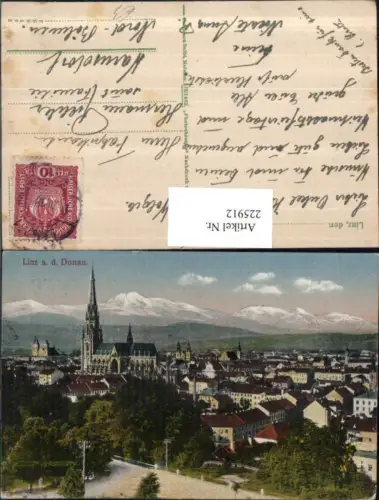 225912,Linz a. d. Donau Teilansicht Dom