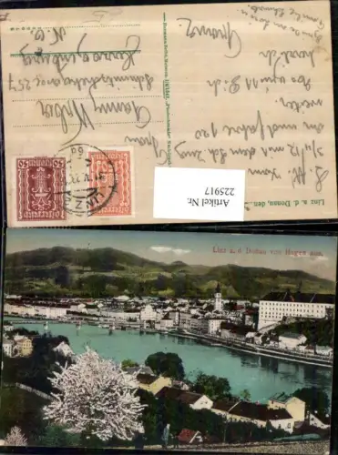 225917,Linz a. d. Donau Teilansicht v. Hagen aus