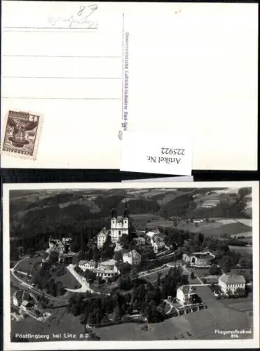 225922,Linz a. d. Donau Pöstlingberg Totale Fliegeraufnahme 814