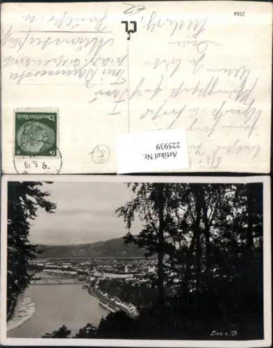 225939,Linz a. d. Donau Teilansicht Partie