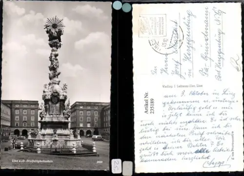 235189,Linz an d. Donau Dreifaltigkeitssäule Pestsäule