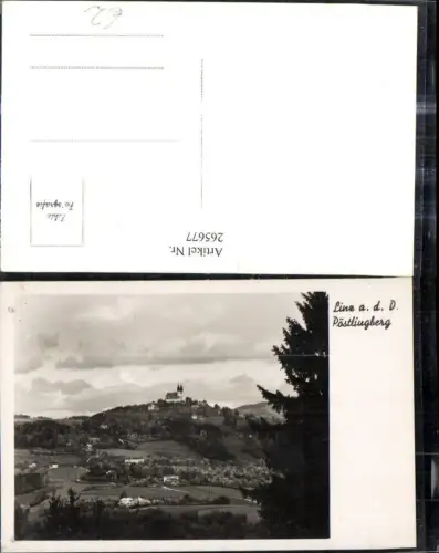 265677,Foto Ak Linz a. d. Donau m. Pöstlingberg