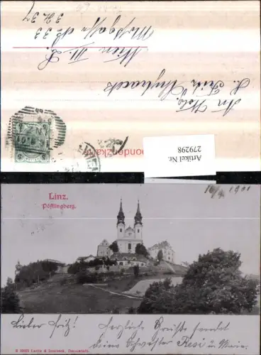 279298,Foto AK Linz an d. Donau Pöstlingberg Kirche