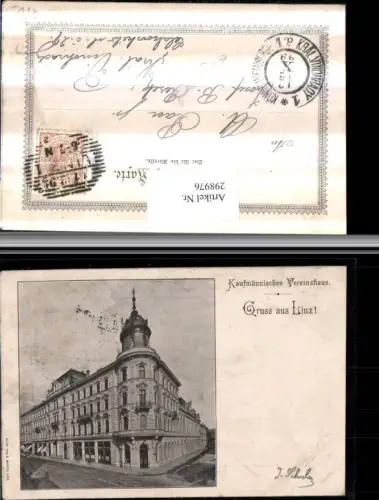 298976,Linz an d. Donau Kaufmännisches Vereinshaus